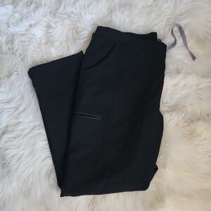 Figs Black PO#1747 Straight Leg Scrub Pants Size Small M/P